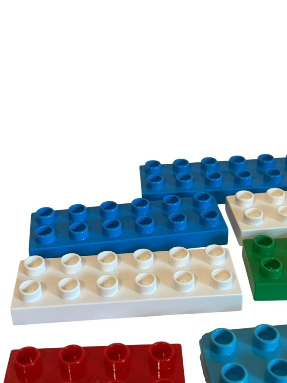LEGO Duplo Flat Bricks Pieces 2x6 2x4 Misc. Colors Bundle Lot Building Toys